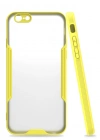 Newface iPhone 6 Kılıf Platin Silikon - Sarı