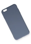 Newface iPhone 6 Plus Kılıf Nano içi Kadife Silikon - Gri