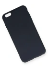 Newface iPhone 6 Plus Kılıf Nano içi Kadife Silikon - Lacivert