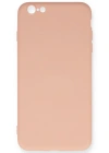 Newface iPhone 6 Plus Kılıf Nano içi Kadife Silikon - Pudra
