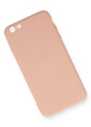 Newface iPhone 6 Plus Kılıf Nano içi Kadife Silikon - Pudra