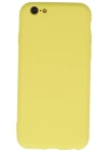 Newface iPhone 6 Plus Kılıf Nano içi Kadife Silikon - Sarı