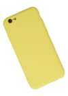 Newface iPhone 6 Plus Kılıf Nano içi Kadife Silikon - Sarı