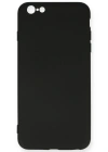 Newface iPhone 6 Plus Kılıf Nano içi Kadife Silikon - Siyah