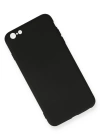 Newface iPhone 6 Plus Kılıf Nano içi Kadife Silikon - Siyah