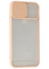 Newface iPhone 6 Plus Kılıf Palm Buzlu Kamera Sürgülü Silikon - Pembe