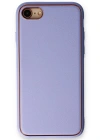 Newface iPhone 7 Kılıf Coco Deri Silikon Kapak - Açık Lila