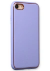 Newface iPhone 7 Kılıf Coco Deri Silikon Kapak - Açık Lila