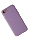 Newface iPhone 7 Kılıf Coco Deri Silikon Kapak - Lila