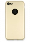 Newface iPhone 7 Kılıf First Silikon - Gold