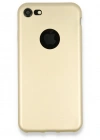 Newface iPhone 7 Kılıf First Silikon - Gold