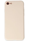 Newface iPhone 7 Kılıf First Silikon - Krem