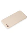 Newface iPhone 7 Kılıf First Silikon - Krem