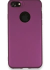 Newface iPhone 7 Kılıf First Silikon - Mürdüm
