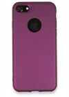 Newface iPhone 7 Kılıf First Silikon - Mürdüm