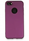 Newface iPhone 7 Kılıf First Silikon - Mürdüm