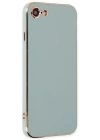 Newface iPhone 7 Kılıf Volet Silikon - Açık Yeşil