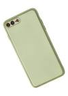 Newface iPhone 7 Plus Kılıf Coco Deri Silikon Kapak - Açık Yeşil