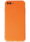 Newface iPhone 7 Plus Kılıf First Silikon - Parlak Turuncu