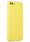 Newface iPhone 7 Plus Kılıf First Silikon - Sarı