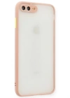 Newface iPhone 7 Plus Kılıf Montreal Silikon Kapak - Pembe