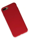 Newface iPhone 7 Plus Kılıf Nano içi Kadife Silikon - Kırmızı