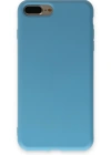 Newface iPhone 7 Plus Kılıf Nano içi Kadife Silikon - Mavi
