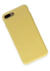 Newface iPhone 7 Plus Kılıf Nano içi Kadife Silikon - Sarı