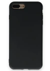 Newface iPhone 7 Plus Kılıf Nano içi Kadife Silikon - Siyah