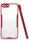 Newface iPhone 7 Plus Kılıf Platin Silikon - Kırmızı