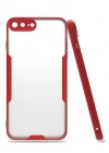 Newface iPhone 7 Plus Kılıf Platin Silikon - Kırmızı