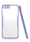 Newface iPhone 7 Plus Kılıf Platin Silikon - Lila