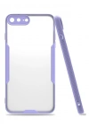 Newface iPhone 7 Plus Kılıf Platin Silikon - Lila