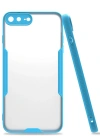 Newface iPhone 7 Plus Kılıf Platin Silikon - Mavi