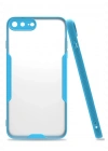 Newface iPhone 7 Plus Kılıf Platin Silikon - Mavi