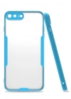 Newface iPhone 7 Plus Kılıf Platin Silikon - Mavi