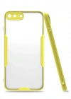 Newface iPhone 7 Plus Kılıf Platin Silikon - Sarı