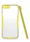Newface iPhone 7 Plus Kılıf Platin Silikon - Sarı