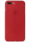 Newface iPhone 7 Plus Kılıf PP Ultra İnce Kapak - Kırmızı