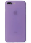 Newface iPhone 7 Plus Kılıf PP Ultra İnce Kapak - Mor