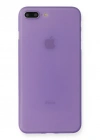 Newface iPhone 7 Plus Kılıf PP Ultra İnce Kapak - Mor