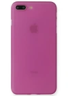 Newface iPhone 7 Plus Kılıf PP Ultra İnce Kapak - Pembe