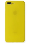 Newface iPhone 7 Plus Kılıf PP Ultra İnce Kapak - Sarı