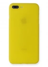 Newface iPhone 7 Plus Kılıf PP Ultra İnce Kapak - Sarı