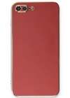 Newface iPhone 7 Plus Kılıf Volet Silikon - Kırmızı