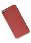 Newface iPhone 7 Plus Kılıf Volet Silikon - Kırmızı