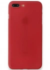 Newface iPhone 8 Plus Kılıf PP Ultra İnce Kapak - Kırmızı