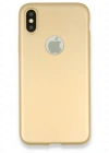 Newface iPhone X Kılıf First Silikon - Gold