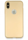 Newface iPhone X Kılıf First Silikon - Gold