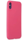 Newface iPhone X Kılıf First Silikon - Pembe